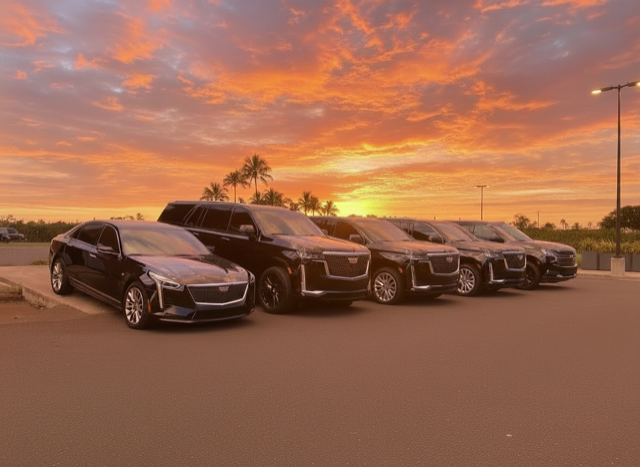 ALOHA MAUI fleet at sunset